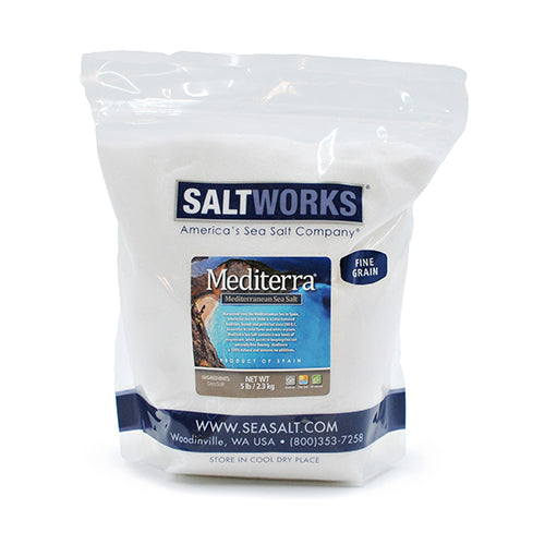 Wholesale Saltworks Salt Fine Mediterranean 5lb- Bulk