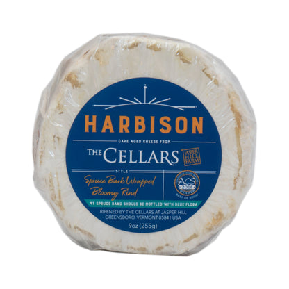 Wholesale Jasper Hill Farm Bark Wrapped Harbison Bloomy Rind Cheese 9oz- Bulk