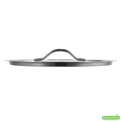 Wholesale Restaurantware Stainless Steel Sauce Pan Lid - Fits 21 Qt - 11.8" X 11.8" X 1.5"- Bulk