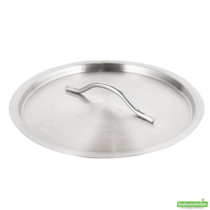 Wholesale Restaurantware Met Lux Stainless Steel Sauce Pan Lid - Fits 7.5 and 13.5 qt- Bulk