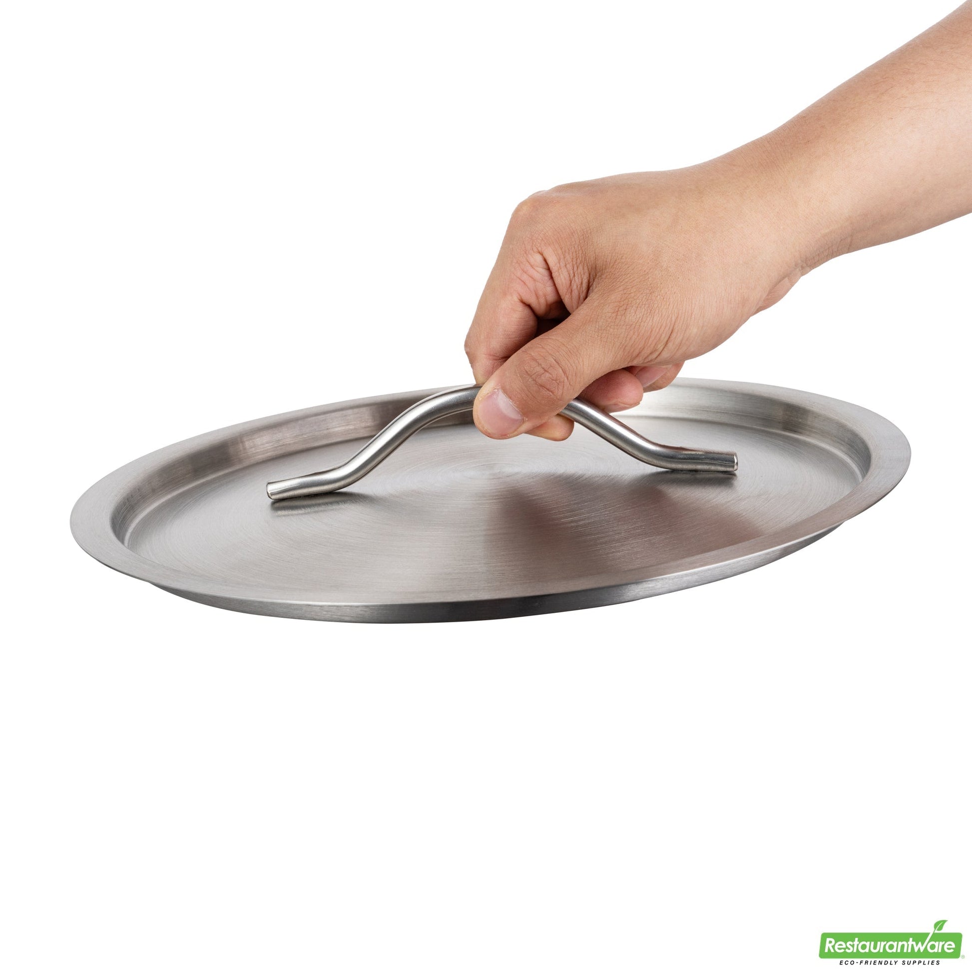 Wholesale Restaurantware Met Lux Stainless Steel Sauce Pan Lid - Fits 7.5 and 13.5 qt- Bulk