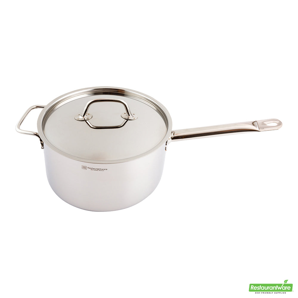 Wholesale Restaurantware Met Lux Stainless Steel Sauce Pan Lid - Fits 6 qt- Bulk