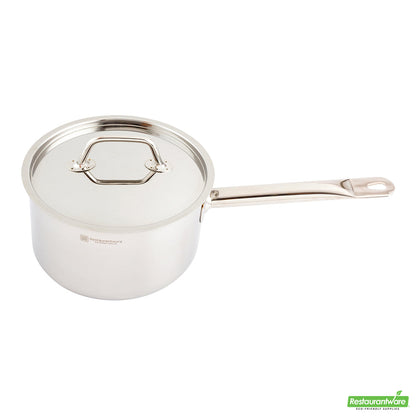 Wholesale Restaurantware Met Lux Stainless Steel Sauce Pan Lid - Fits 3.5 qt- Bulk