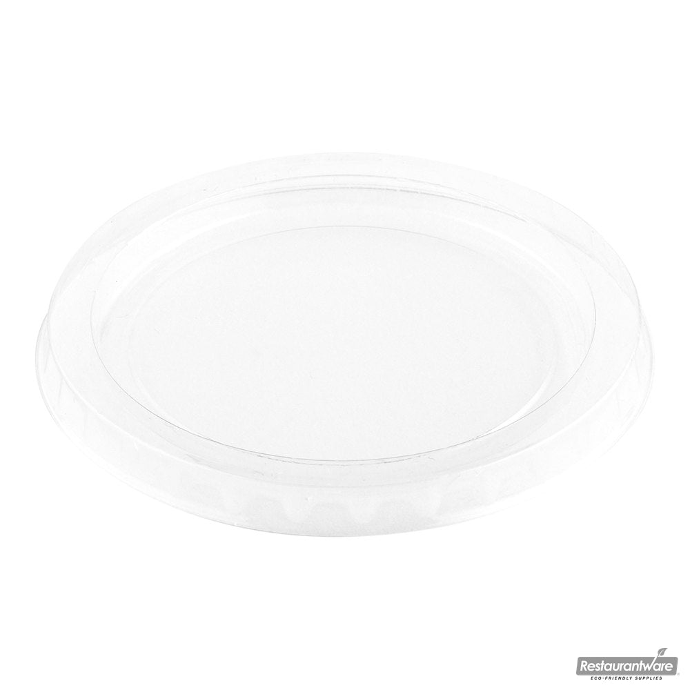 Wholesale Restaurantware Basic Nature Clear Pla Plastic Lid - Fits Portion Cups, Compostable- Bulk