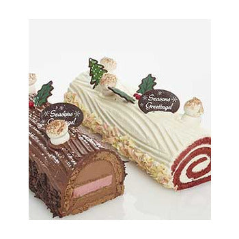 Wholesale Symphony Pastries Red Velvet Yule Log Cake- Bulk