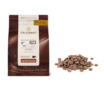 Wholesale Barry Callebaut 33.6% Milk Chocolate Callets 823 2.5kg- Bulk
