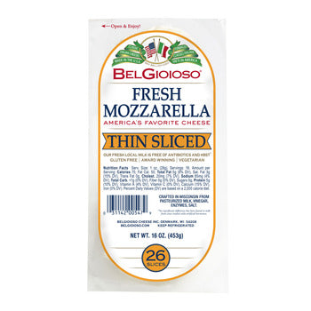 Wholesale Belgioioso Mozzarella Cheese Sliced 1lb- Bulk