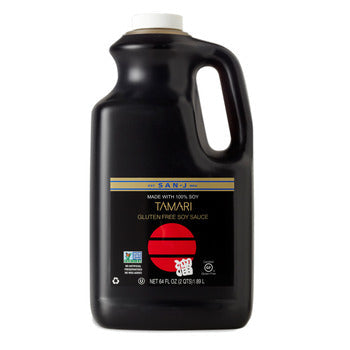 Wholesale San J Gluten Free Tamari Soy Sauce 64oz- Bulk