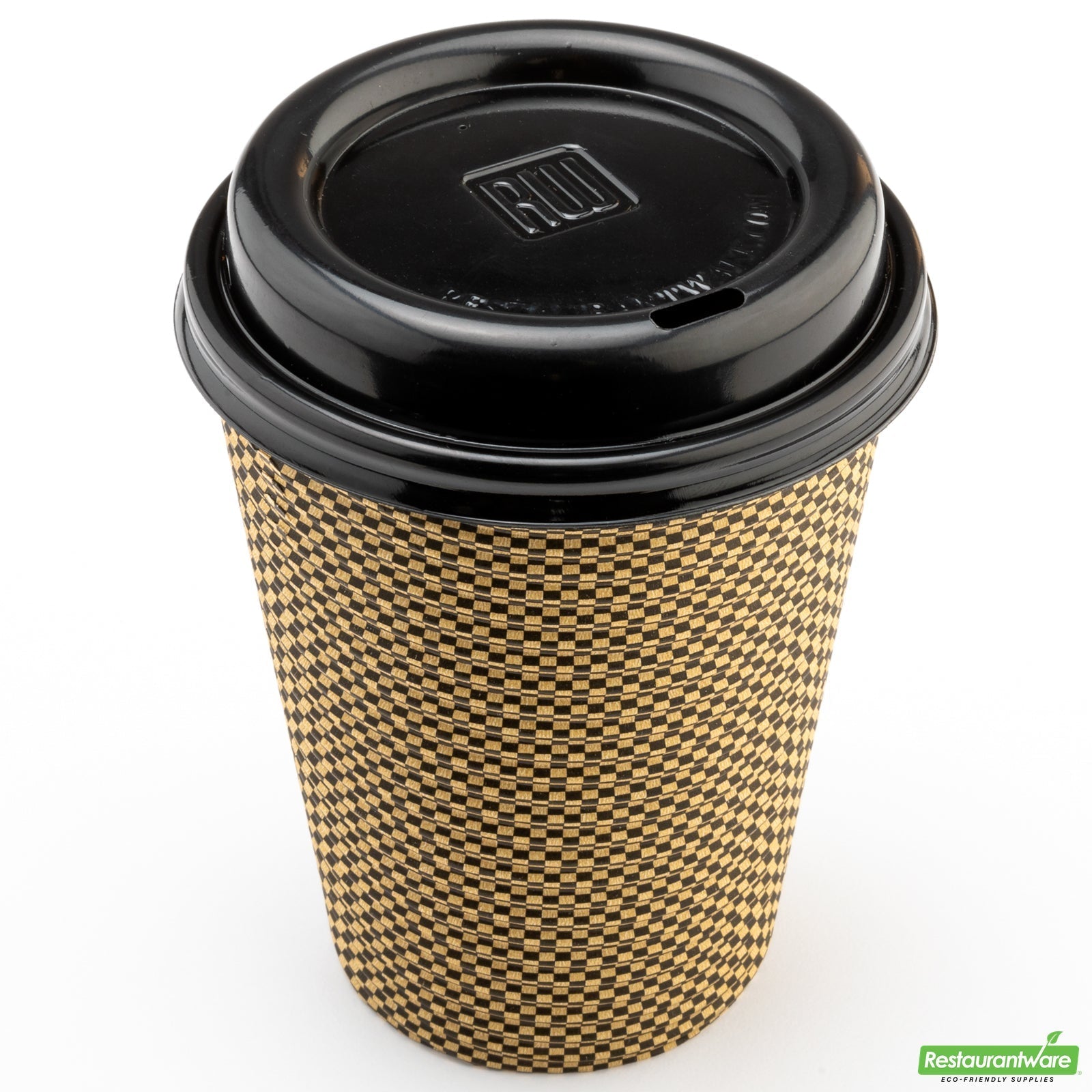 Wholesale Restaurantware Restpresso Black Plastic Coffee Cup Lid - Fits 8, 12, 16 and 20 Oz- Bulk