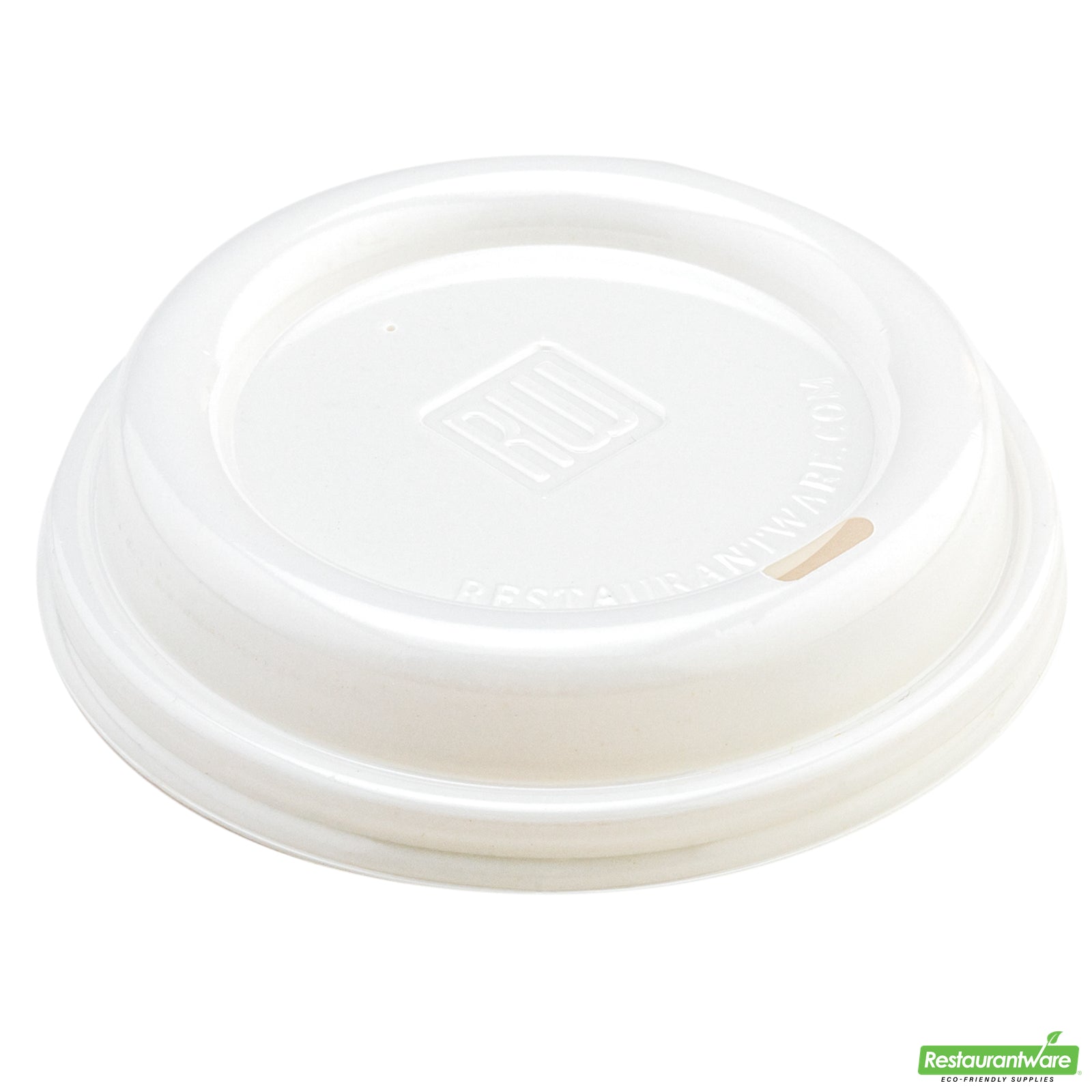 Wholesale Restaurantware Restpresso White Plastic Coffee Cup Lid - Fits 8, 12, 16 and 20 Oz- Bulk