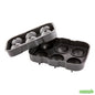 Wholesale Restaurantware Bar Lux Black Silicone Ice Mold - 2 Sphere, 6 Compartments- Bulk