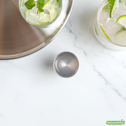 Wholesale Restaurantware Bar Lux 1 Oz / 2 Oz Stainless Steel Jigger - Negroni- Bulk