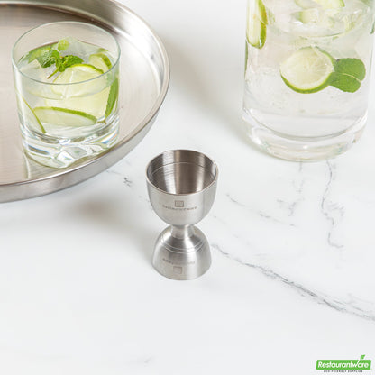 Wholesale Restaurantware Bar Lux 1 Oz / 2 Oz Stainless Steel Jigger - Negroni- Bulk