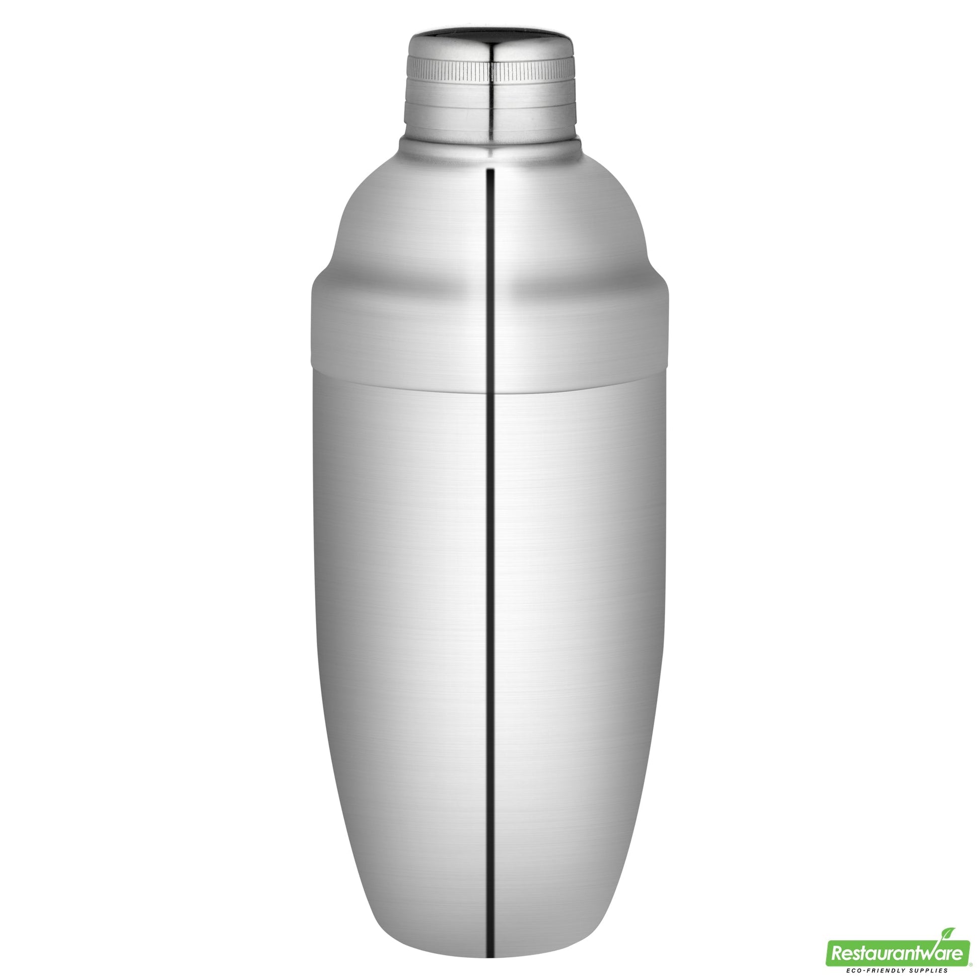 Wholesale Restaurantware Bar Lux 24 Oz Stainless Steel Cobbler Shaker - Mirrored Finish- Bulk
