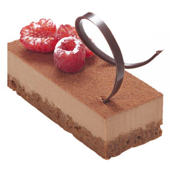 Wholesale Symphony Pastries Chocolate Crunch Mousse Cake 12" X 4" Strip- Bulk