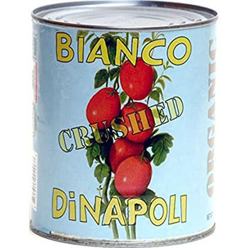 Wholesale Bianco Dinapoli Organic Crushed Tomatoes in Puree 105oz- Bulk