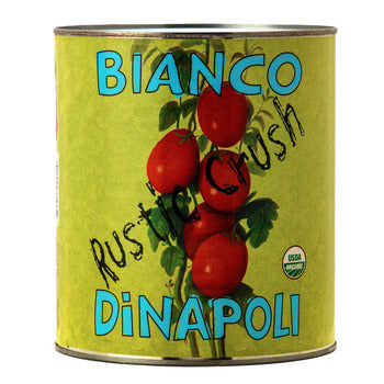 Wholesale Bianco Dinapoli Organic Rustic Crushed Tomatoes with Basil 105oz- Bulk