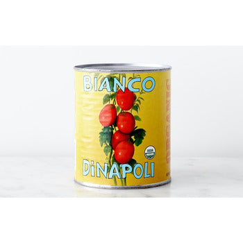 Wholesale Bianco Dinapoli Organic Whole Peeled Tomatoes with Basil 28oz- Bulk