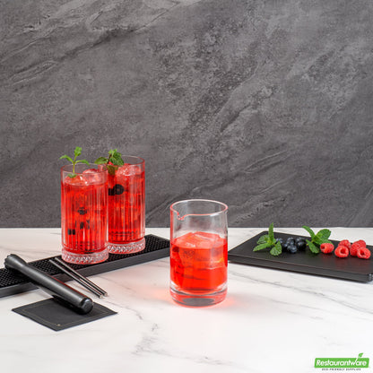 Wholesale Restaurantware Bar Lux 17 Oz Cocktail Mixing Glass - Hand-Blown, Crystal - 3 3/4" X 3 1/2" X 5 3/4" 16.9oz- Bulk