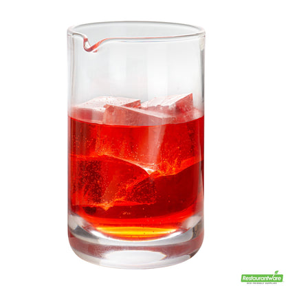 Wholesale Restaurantware Bar Lux 17 Oz Cocktail Mixing Glass - Hand-Blown, Crystal - 3 3/4" X 3 1/2" X 5 3/4" 16.9oz- Bulk
