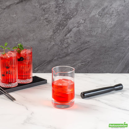 Wholesale Restaurantware Bar Lux 17 Oz Cocktail Mixing Glass - Hand-Blown, Crystal - 3 3/4" X 3 1/2" X 5 3/4" 16.9oz- Bulk