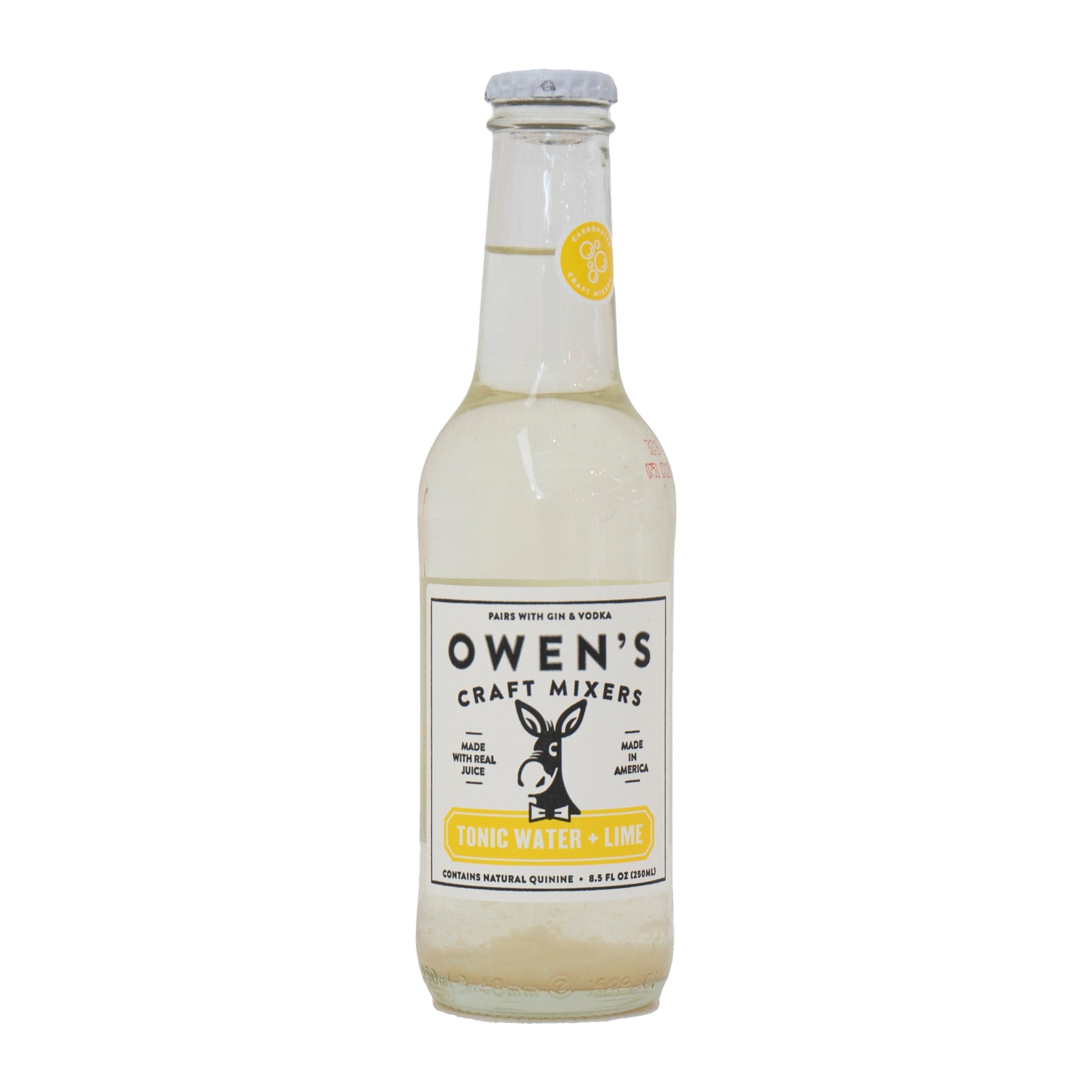 Wholesale Owen's Craft Mixers Tonic Water With Lime 250ml- Bulk
