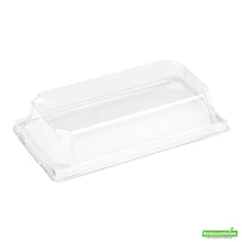 Wholesale Restaurantware Matsuri Vision Clear Plastic Lid - Fits Medium Sushi Container- Bulk