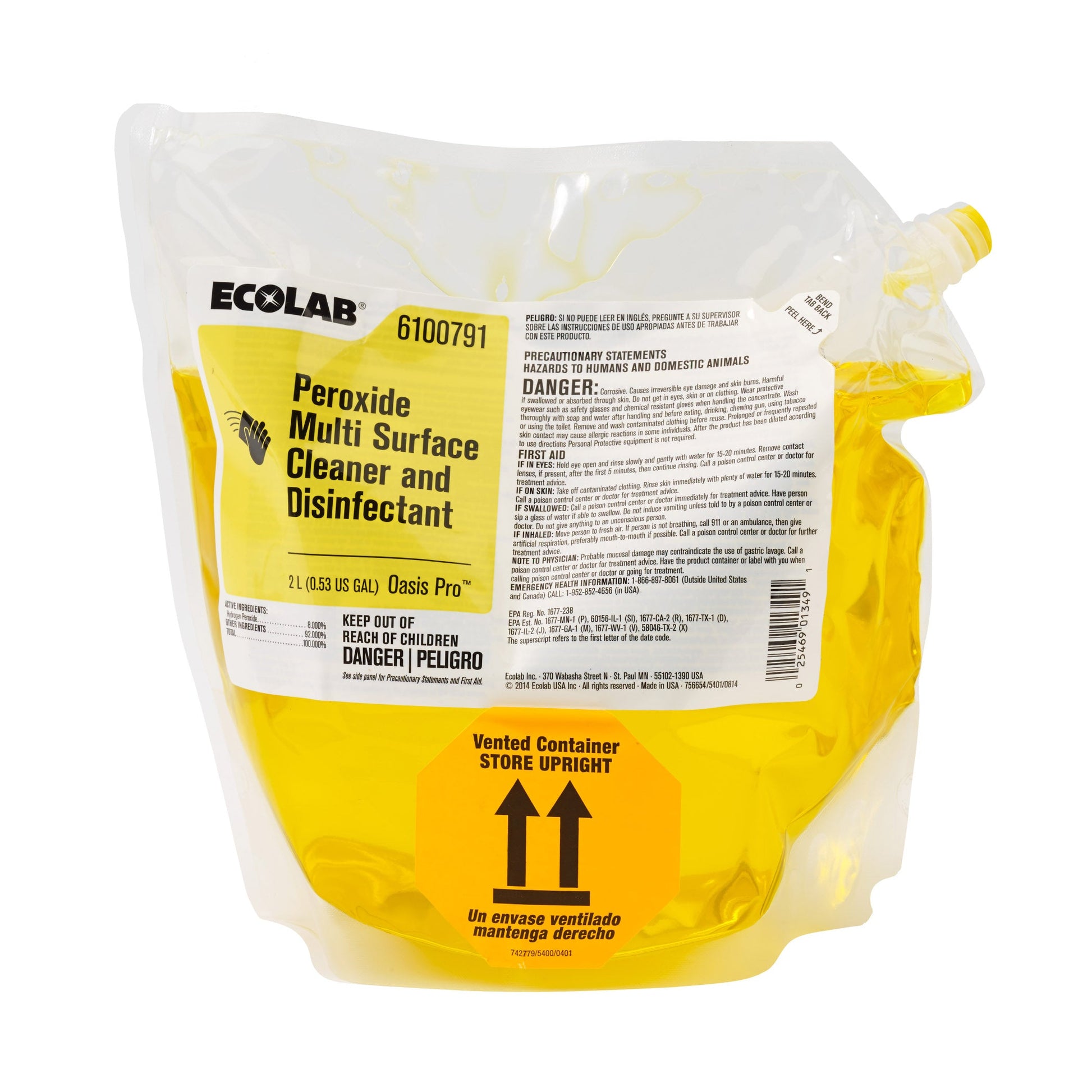 Wholesale Ecolab Peroxide Multi Surf Disinfect 2lt- Bulk