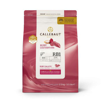 Wholesale Callebaut 33% Ruby Chocolate 2.5kg- Bulk