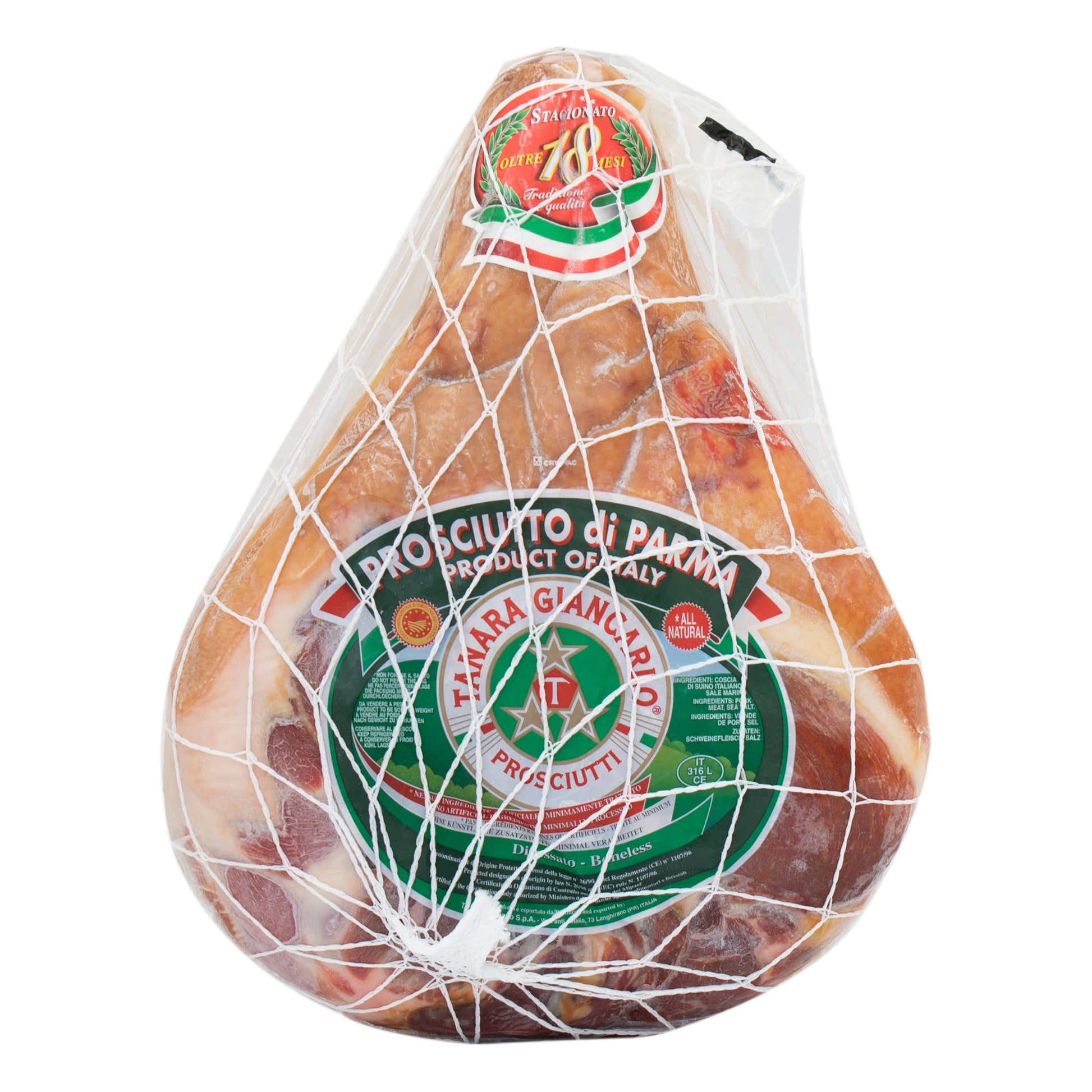 Wholesale Tanara Proscuitto Parma 18 Month 15lb- Bulk