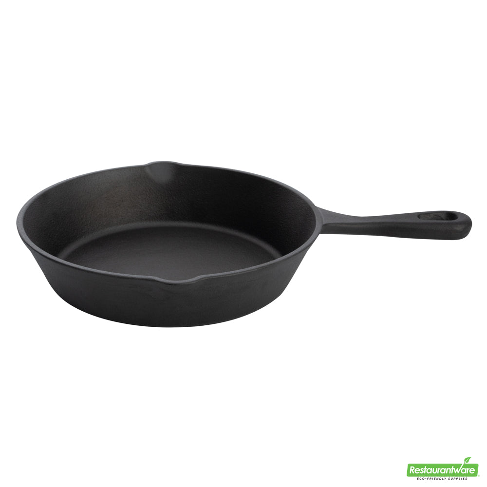 Wholesale Restaurantware Met Lux Round Black Cast Iron 8 Fry Pan - Pre-seasoned- Bulk