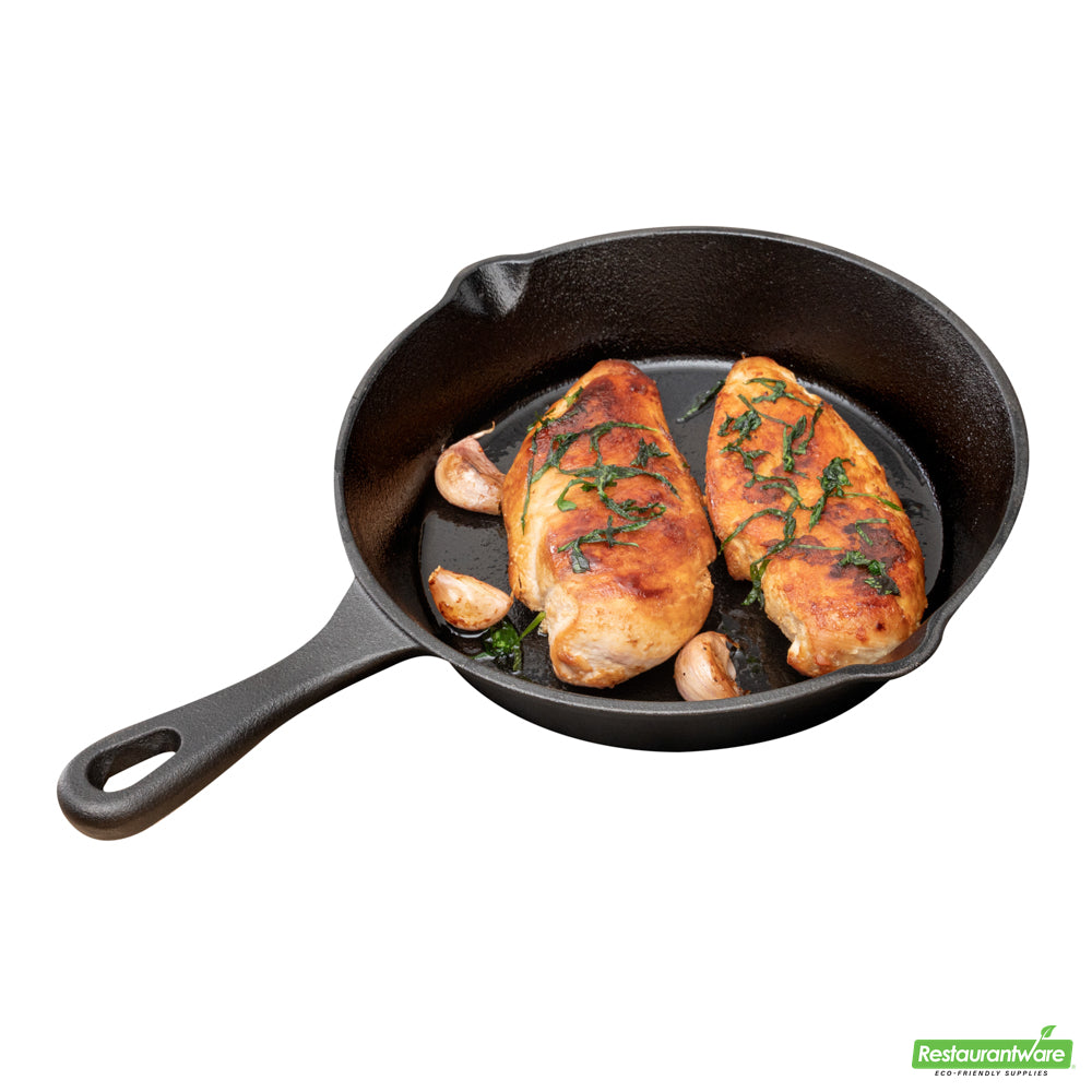 Wholesale Restaurantware Met Lux Round Black Cast Iron 8 Fry Pan - Pre-seasoned- Bulk