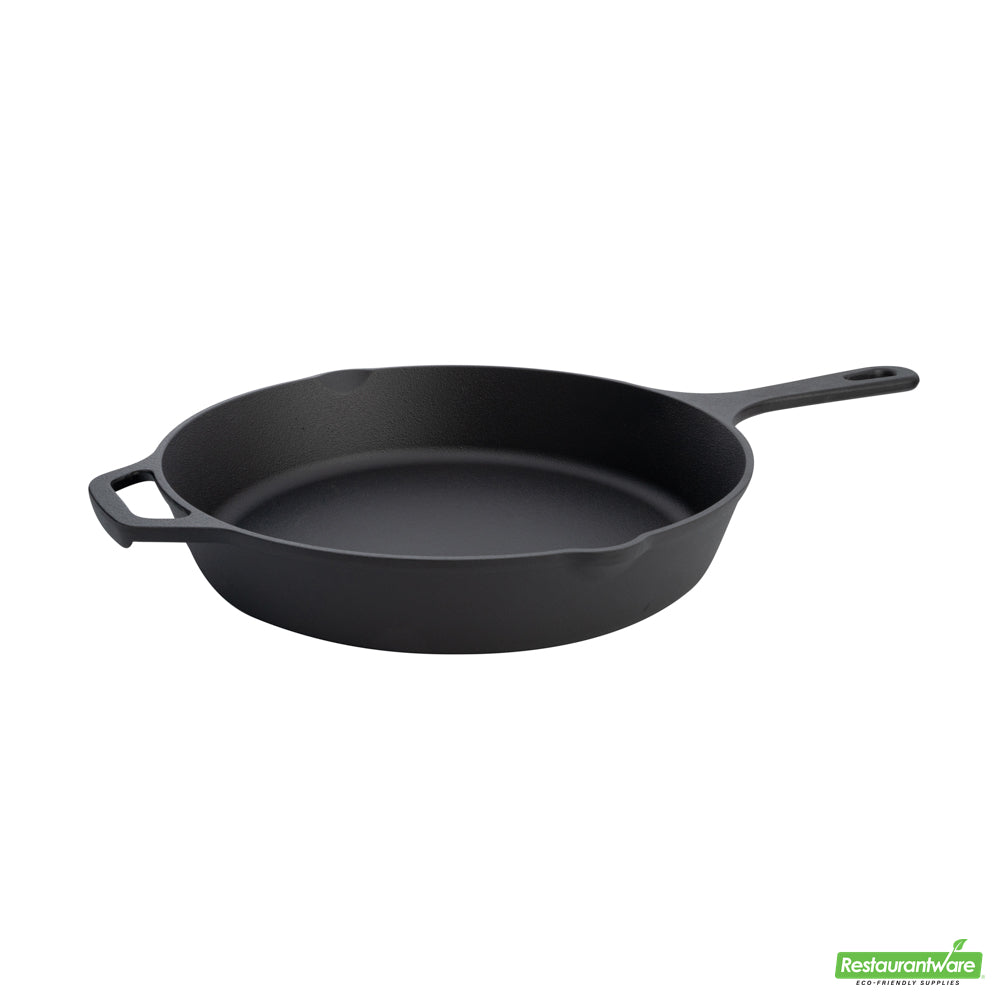 Wholesale Restaurantware Met Lux Round Black Cast Iron 12 Fry Pan - Pre-seasoned- Bulk
