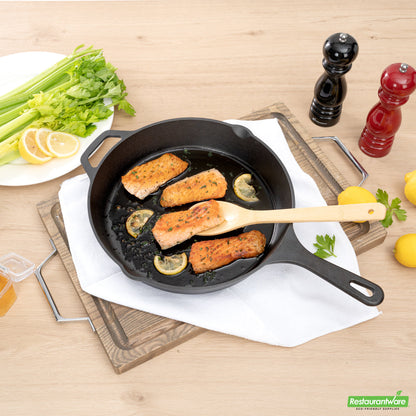 Wholesale Restaurantware Met Lux Round Black Cast Iron 12 Fry Pan - Pre-seasoned- Bulk