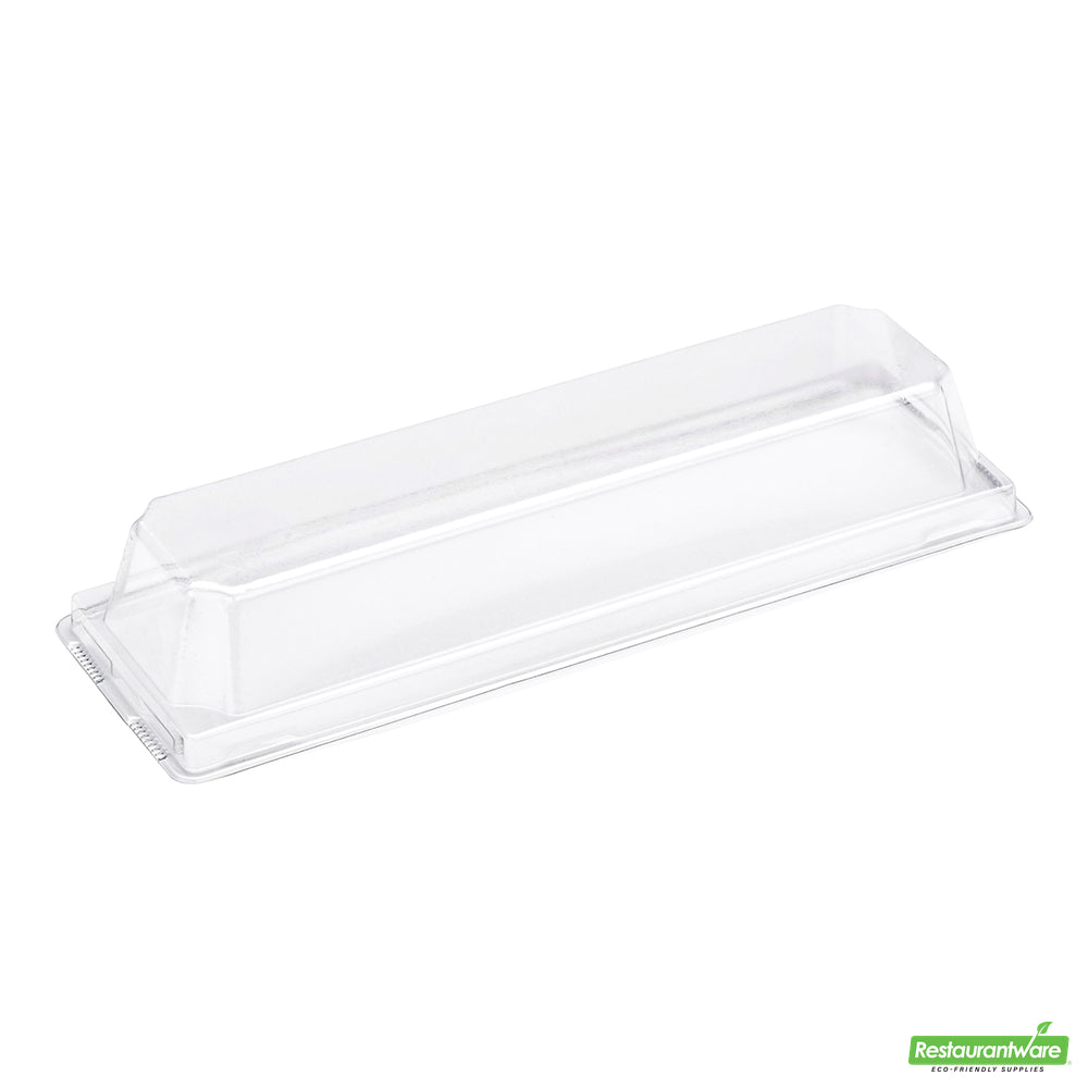 Wholesale Restaurantware Matsuri Vision Clear Plastic Lid - Fits Small Maki Sushi Container- Bulk