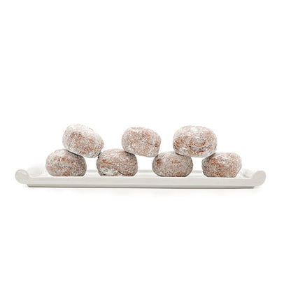 Wholesale Mademoiselle Desserts White Chocolate Filled Cocoa Powder Beignet- Bulk