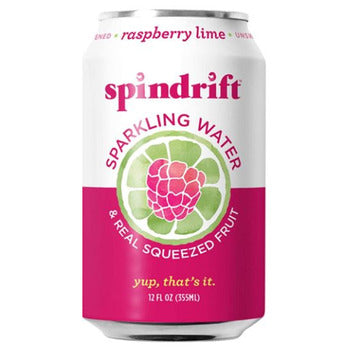 Wholesale Spindrift Raspberry Lime Sparkling Water 12oz- Bulk