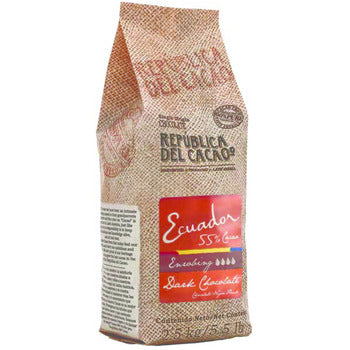 Wholesale Republica Del Cacao Enrobing Chocolate 55% Dark Ecuador 33lb- Bulk