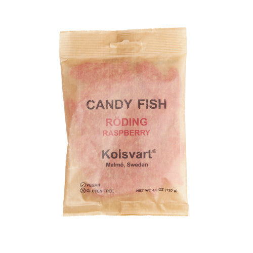 Wholesale Kolsvart Roding Raspberry Candy Fish 4.2oz- Bulk
