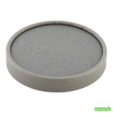 Wholesale Restaurantware Bio Tek Round Gray Paper Soup Container Lid - Fits 12 oz- Bulk