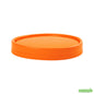 Wholesale Restaurantware Bio Tek Round Tangerine Orange Paper Soup Container Lid - Fits 12 oz- Bulk