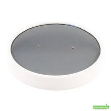 Wholesale Restaurantware Bio Tek Round Gray Soup Container Lid - White Rim, Fits 12 Oz- Bulk