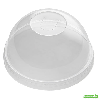 Wholesale Restaurantware Visage Round Clear Plastic Dome Lid - Fits 9, 12 and 16 Oz- Bulk