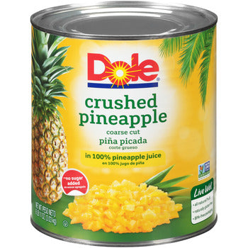 Wholesale Dole Crushed Pineapple in Juice 106oz- Bulk