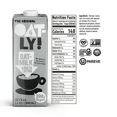 Wholesale Oatly Oatly Oatmilk Barista Ambient 32oz- Bulk