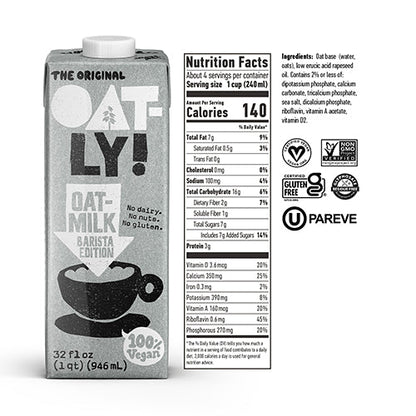 Wholesale Oatly Oatly Oatmilk Barista Ambient 32oz- Bulk