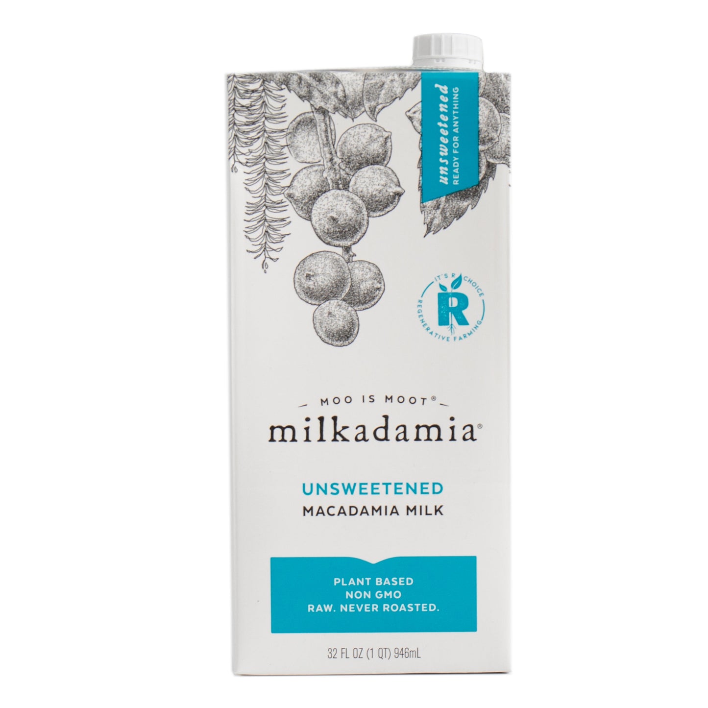 Wholesale Milkadamia Unsweetened Macadamia Milk 32oz- Bulk