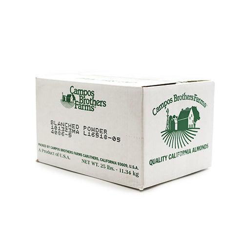 Wholesale Campos Brothers Farm Fine Ground Blanched Almond Flour 25lb- Bulk