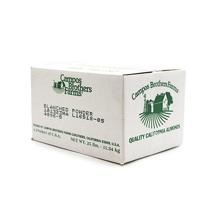 Wholesale Campos Brothers Farm Fine Ground Blanched Almond Flour 25lb- Bulk