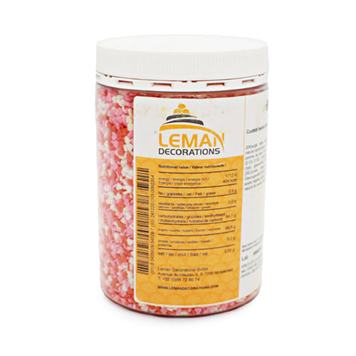 Wholesale Leman Mini Hearts Multi Color Sprinkles- Bulk